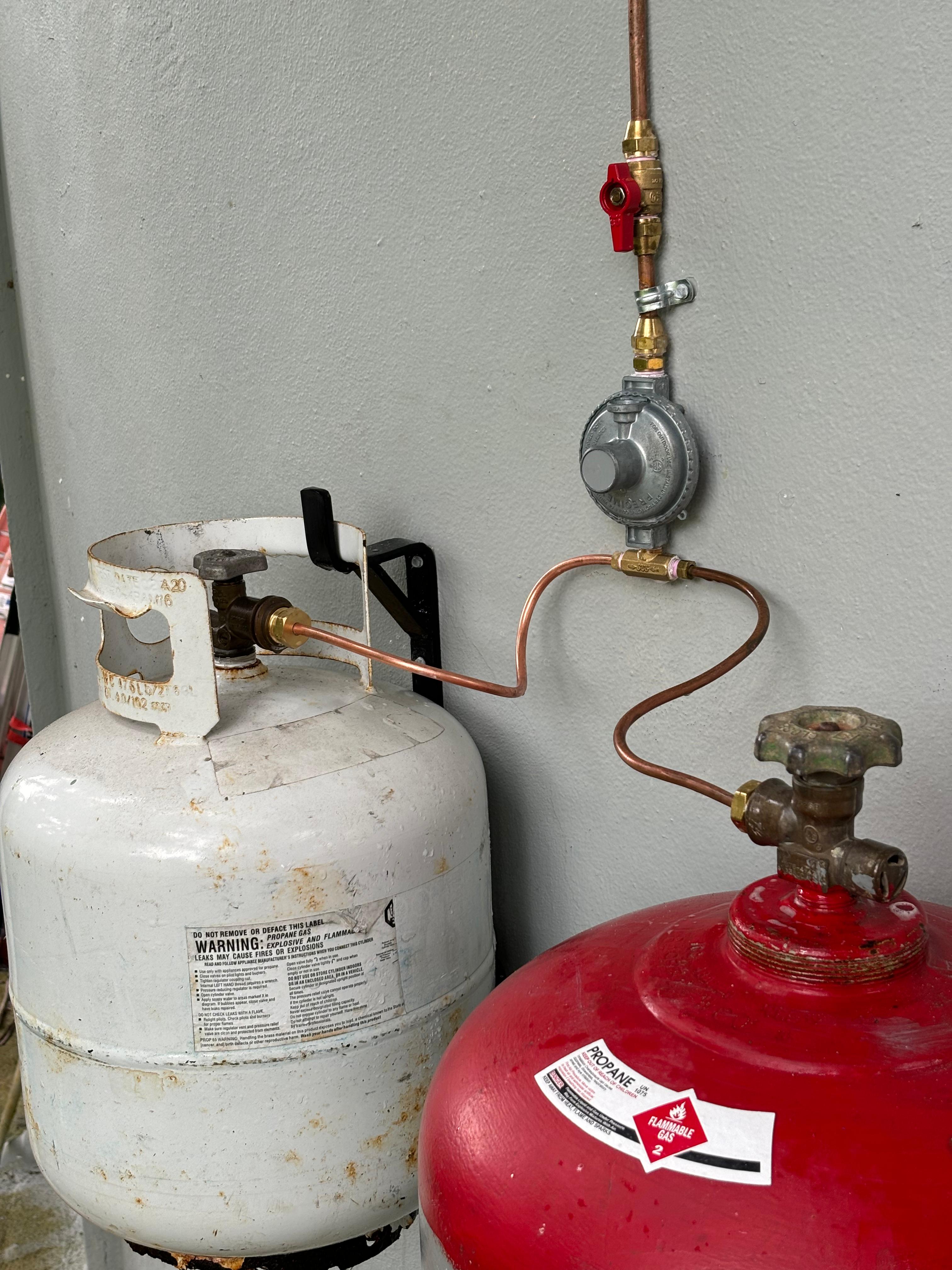 Entrega de gas propano